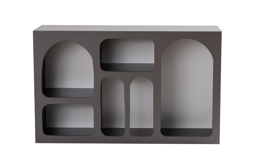 Credenza in legno "Liva 120" - 120 x 37 x 74 cm - Grigio antracite