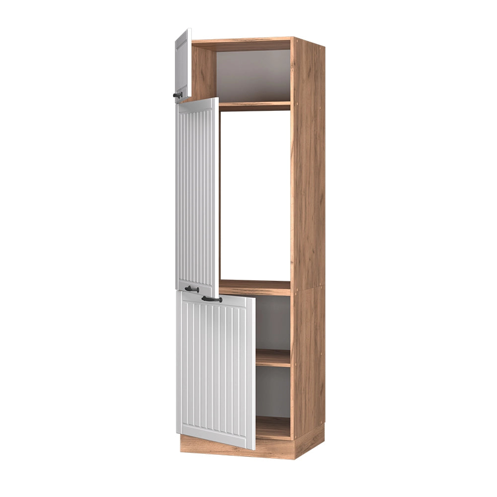 Vicco Armadio frigorifero Bianco casa di campagna 60 cm