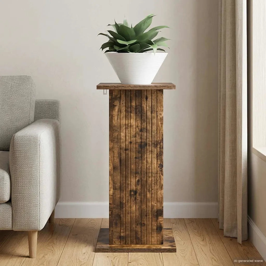 Supporto per piante Rovere Fumo 30,5 x 30 x 60,5 cm