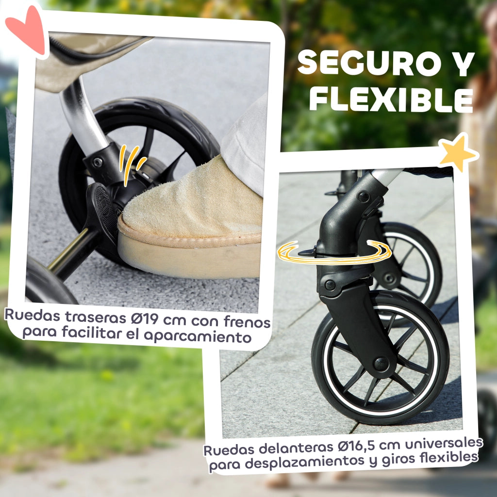 Trasportino per Cani Pieghevole Leggero ¨C zephmum ¨C 80x48,5x106 cm Caqui e Argento