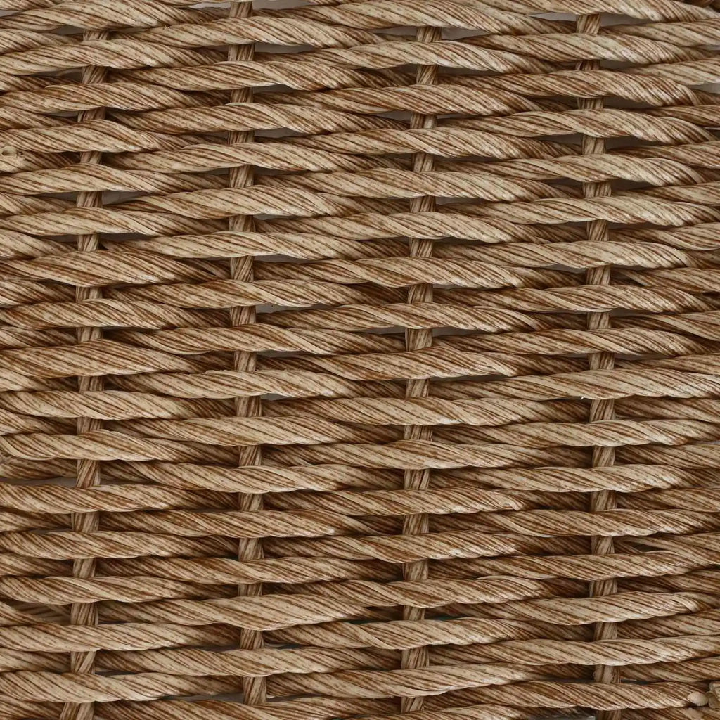 Set da Pranzo per Giardino 3 pz Beige e Crema polyrattan 42026752