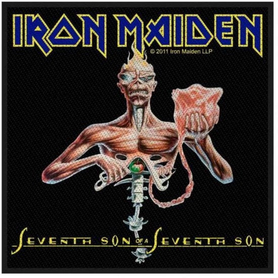 Patch Gewebe Iron Maiden Seventh Son per Appassionati di Metallo Estremo