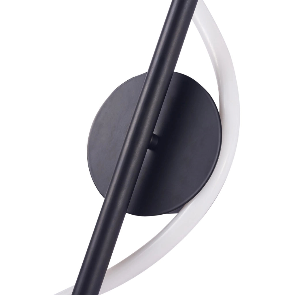 Applique moderna a corda LED Polux EMMA 19W 4000K nera