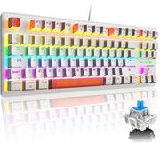 Tastiera da Gioco Meccanica con Illuminazione RGB - Scambi Rottori - Layout QWERTY UK per PS4, Xbox e PC