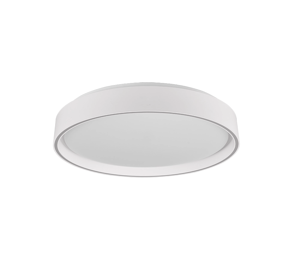 Plafoniera LED, plastica, bianco opaco, 40x7,5x40 cm, Felis