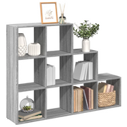 vidaXL Libreria 3 Ripiani Grigio Sonoma 137,5x29x103,5 cm Truciolato