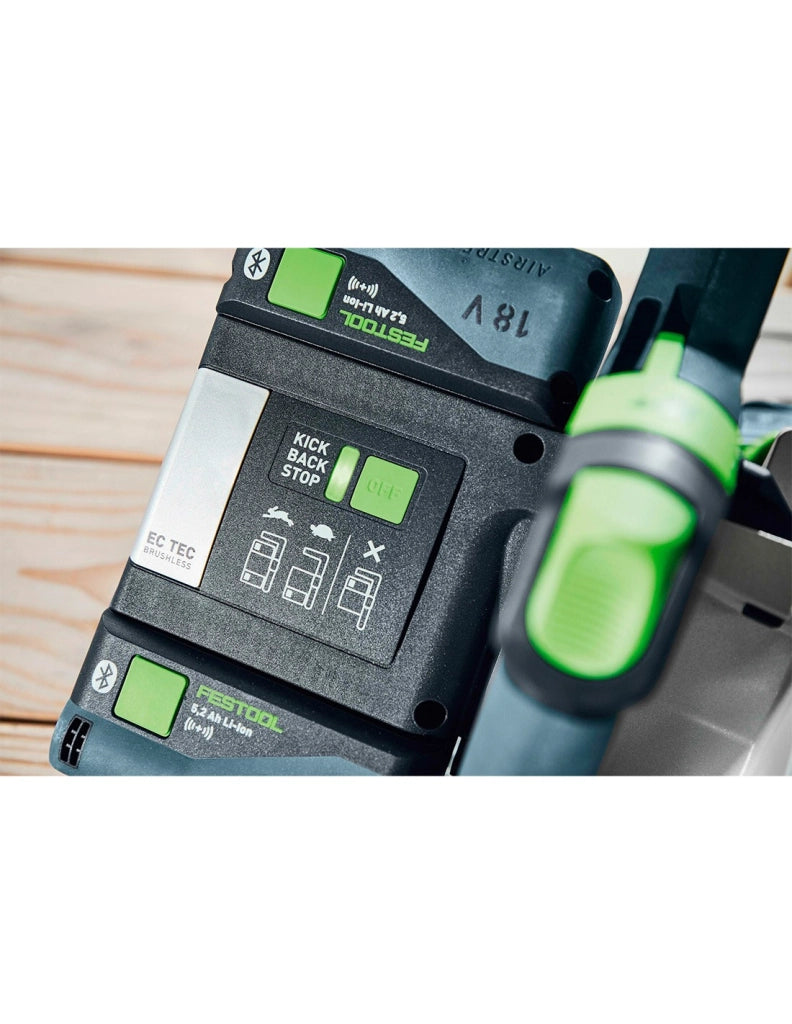 Sega da incisione FESTOOL TSC 55 KEBI-Plus/XL-FS 100Y (2 x 5,0 Ah + TCL6 + Binario guida + SYS3 M 437)