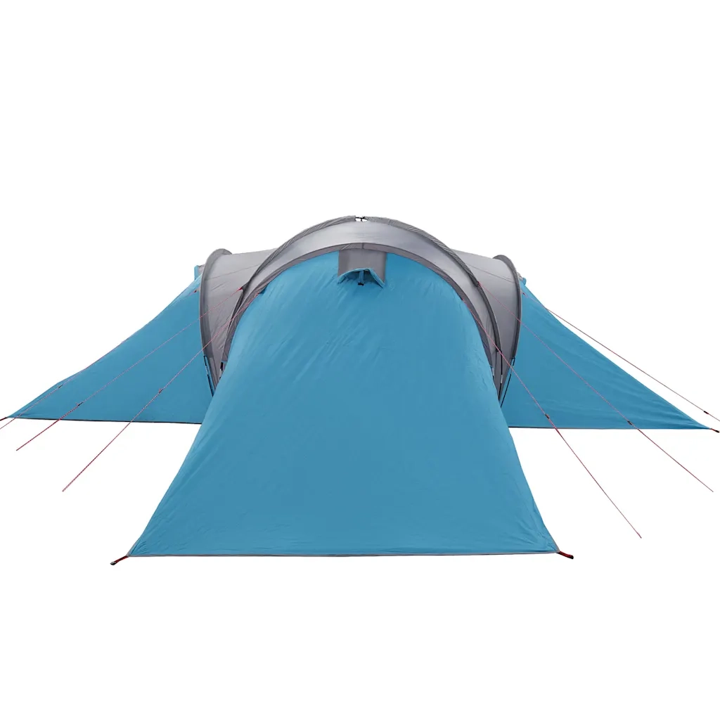 vidaXL Tenda da Campeggio a Cupola per 4 Persone Blu Impermeabile