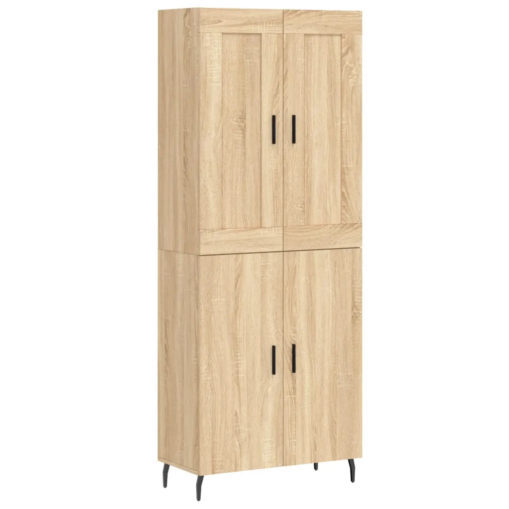 Credenza | Madia | Buffet da pranzo | Armadio da pranzo Rovere Sonoma 69,5x34x180 cm in Legno Multistrato