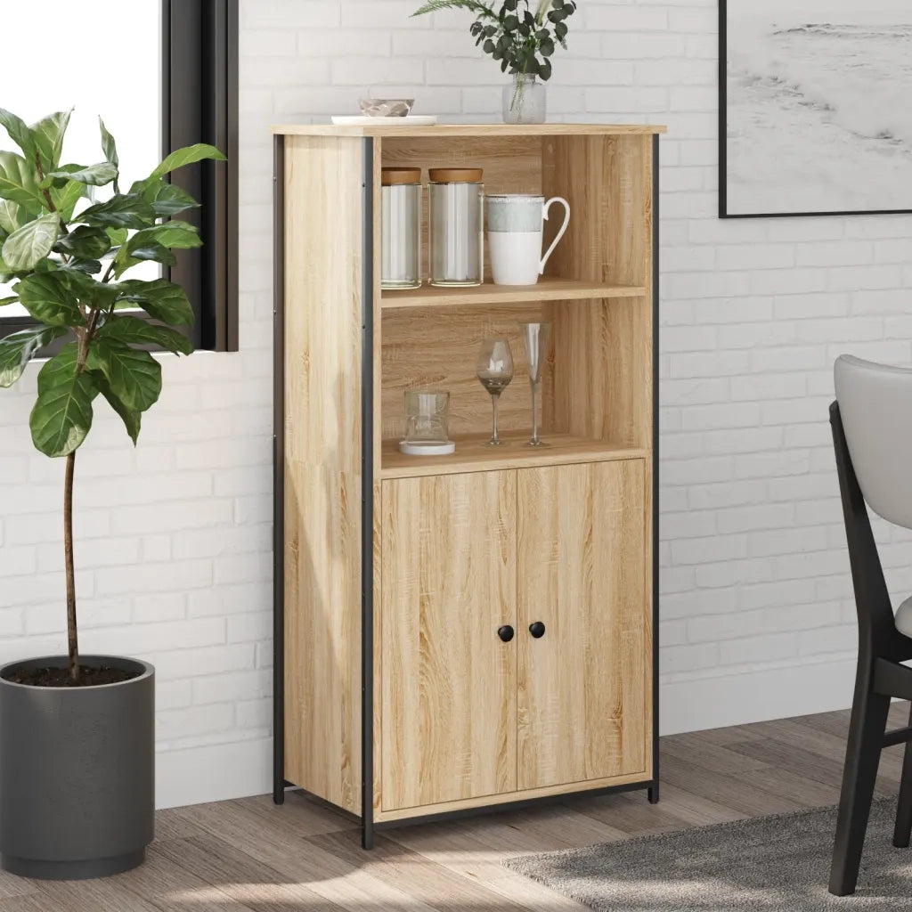 Credenza Rovere Sonoma 62x36x121,5 cm in Legno Multistratocod mxl 131299