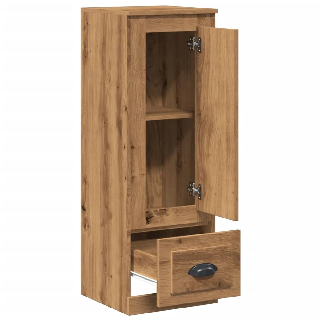 Buffet credenza cassettiera mobiletto mobile contenitore organizer cucina soggiorno salotto alto fatto a mano 36 x 35,5 x 103,5 cm legno ingegnerizzato marrone 02_0033161