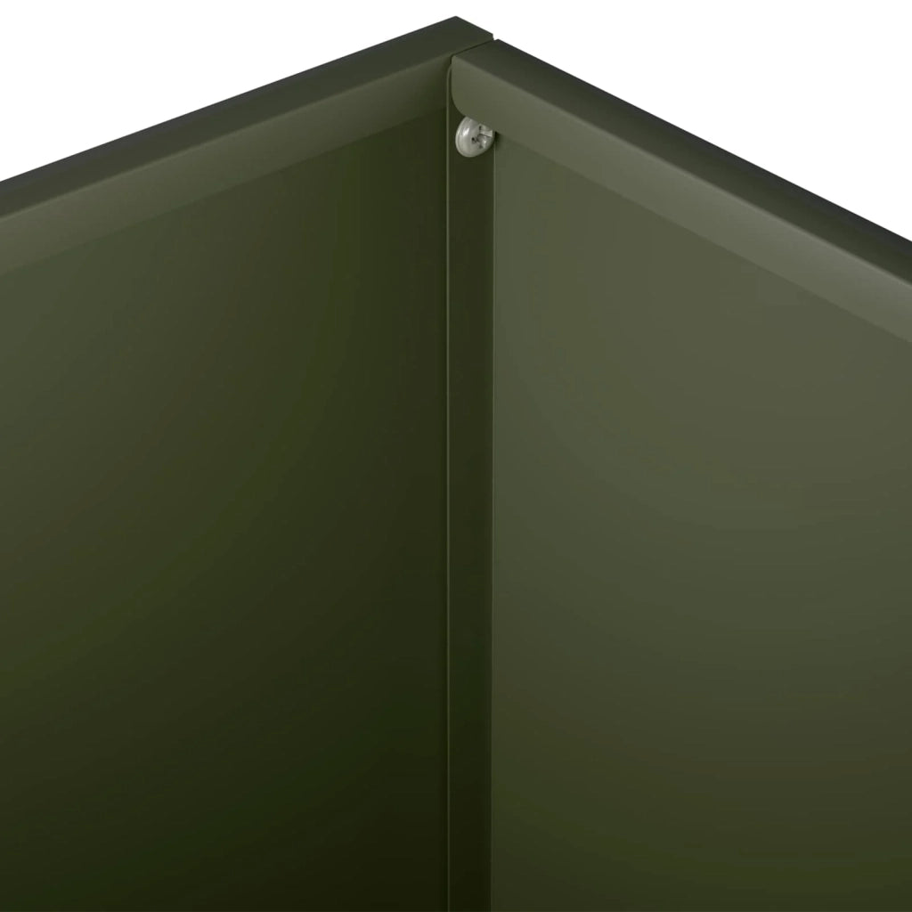 Vaso da giardino 2 pz Verde Oliva 60 x 60 x 30 cm 8005057