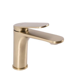 Rubinetto Da Lavabo Rea Marco Brush Gold Low