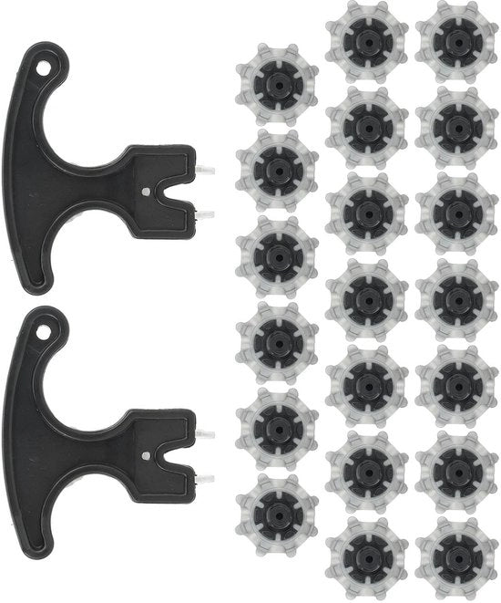 Sostituzione Spicchi da Golf - 20 pezzi - Punti Antiscivolo - Materiale TPU - Assorbimento dell'urto - Duraturo e Resistente - Spicchi da Golf