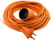 Cavo di estensione 16 A HO5VV-F 2 x 15 2P senza terra - arancione - 10 m - alta qualità