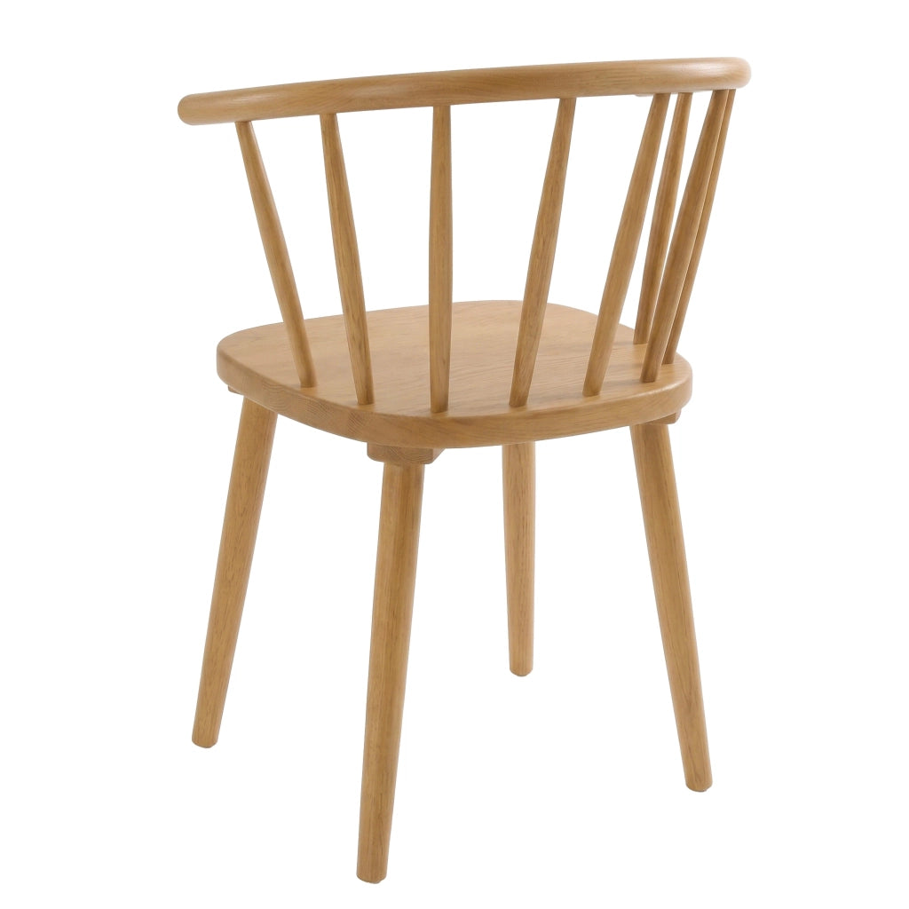 Set di 2 sedie in legno di olmo beige