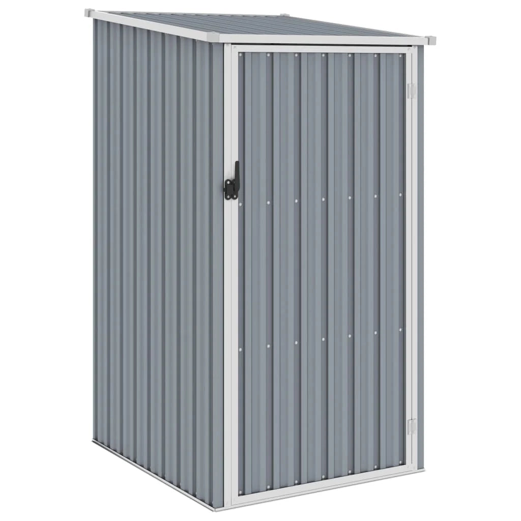 Casetta da giardino cabina ripostiglio casetta da esterno robusta casetta per attrezzi 87 x 98 x 159 cm acciaio zincato grigio 02_0022240