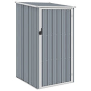 Casetta da giardino cabina ripostiglio casetta da esterno robusta casetta per attrezzi 87 x 98 x 159 cm acciaio zincato grigio 02_0022240