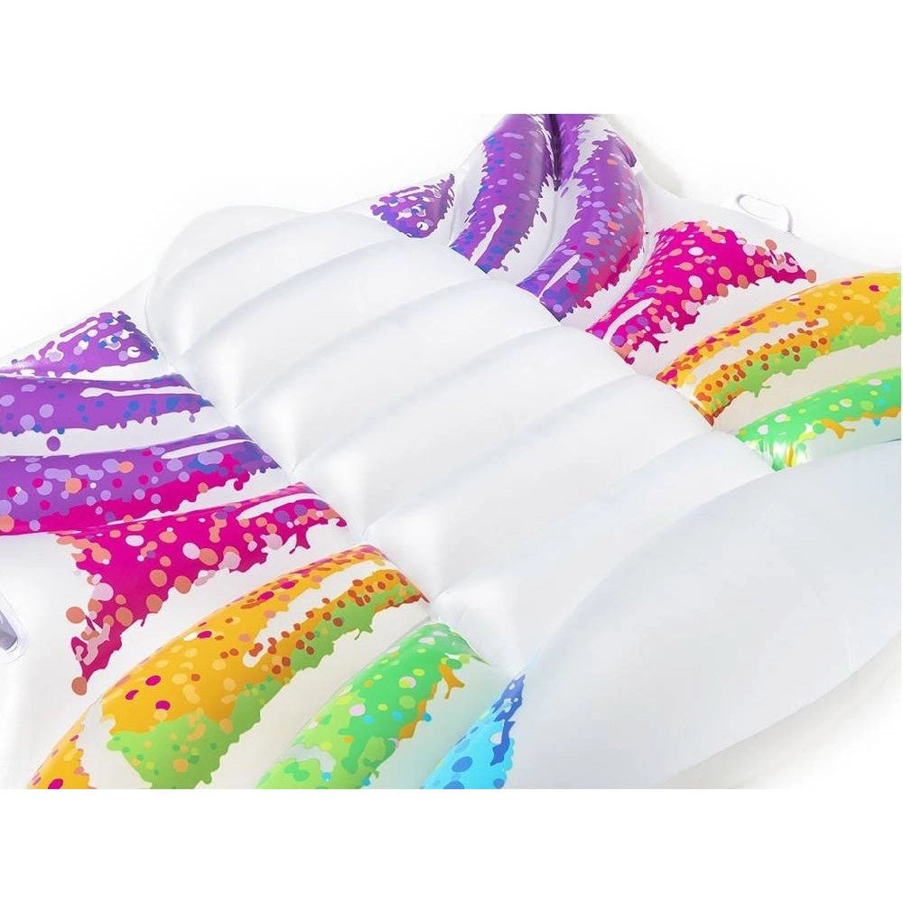 Trade Shop - Materassino Gonfiabile Rainbow Butterfly Farfalla Adulti Piscina Mare Spiaggia -
