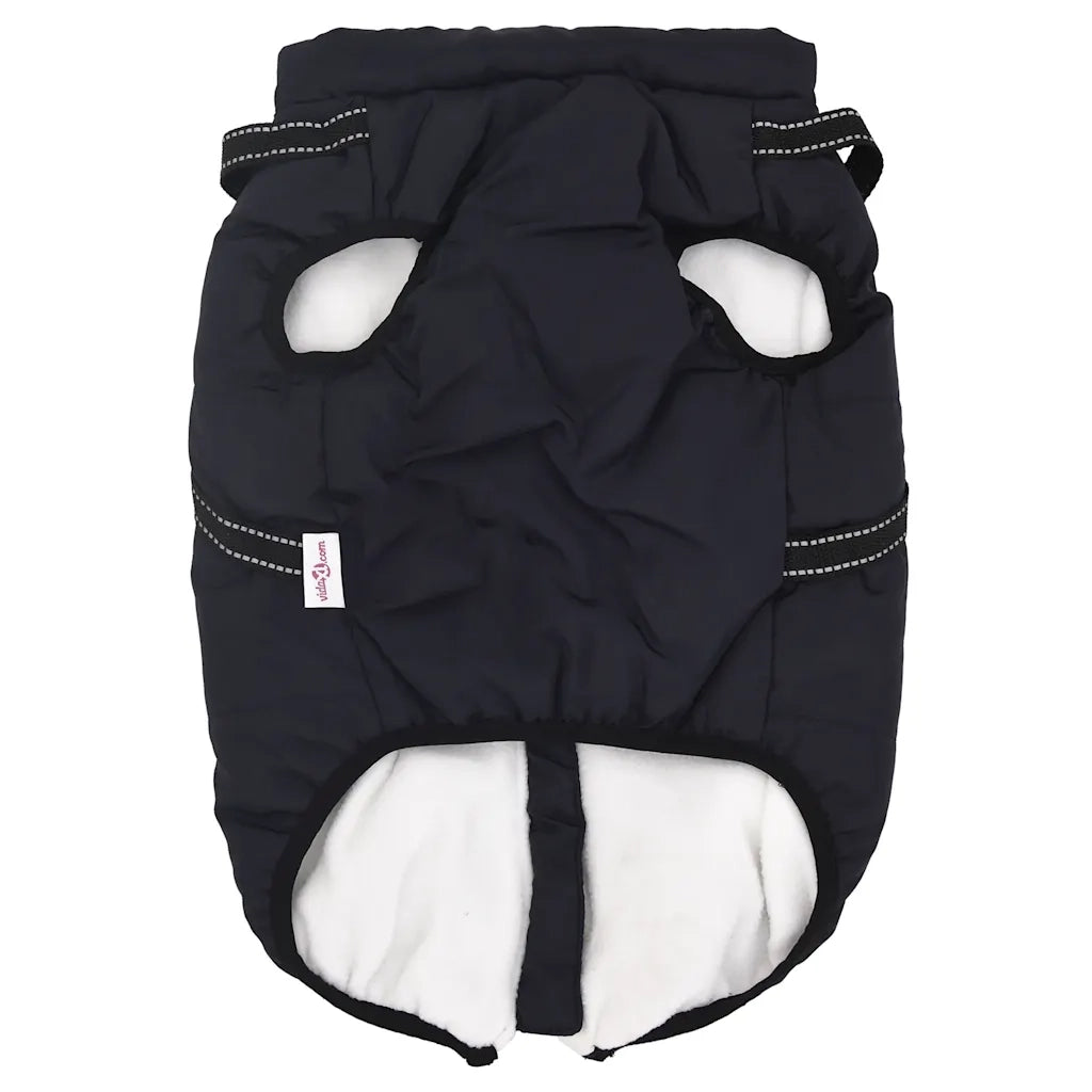 Cappotto Cani Imbracatura Impermeabile Riflettente Blu Navy L44