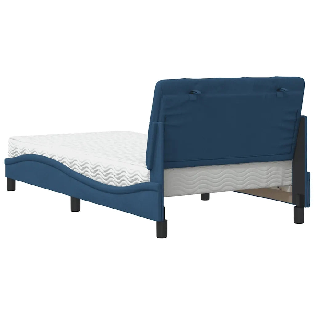 Letto con Materasso Blu 100x200 cm in Tessuto 3310726