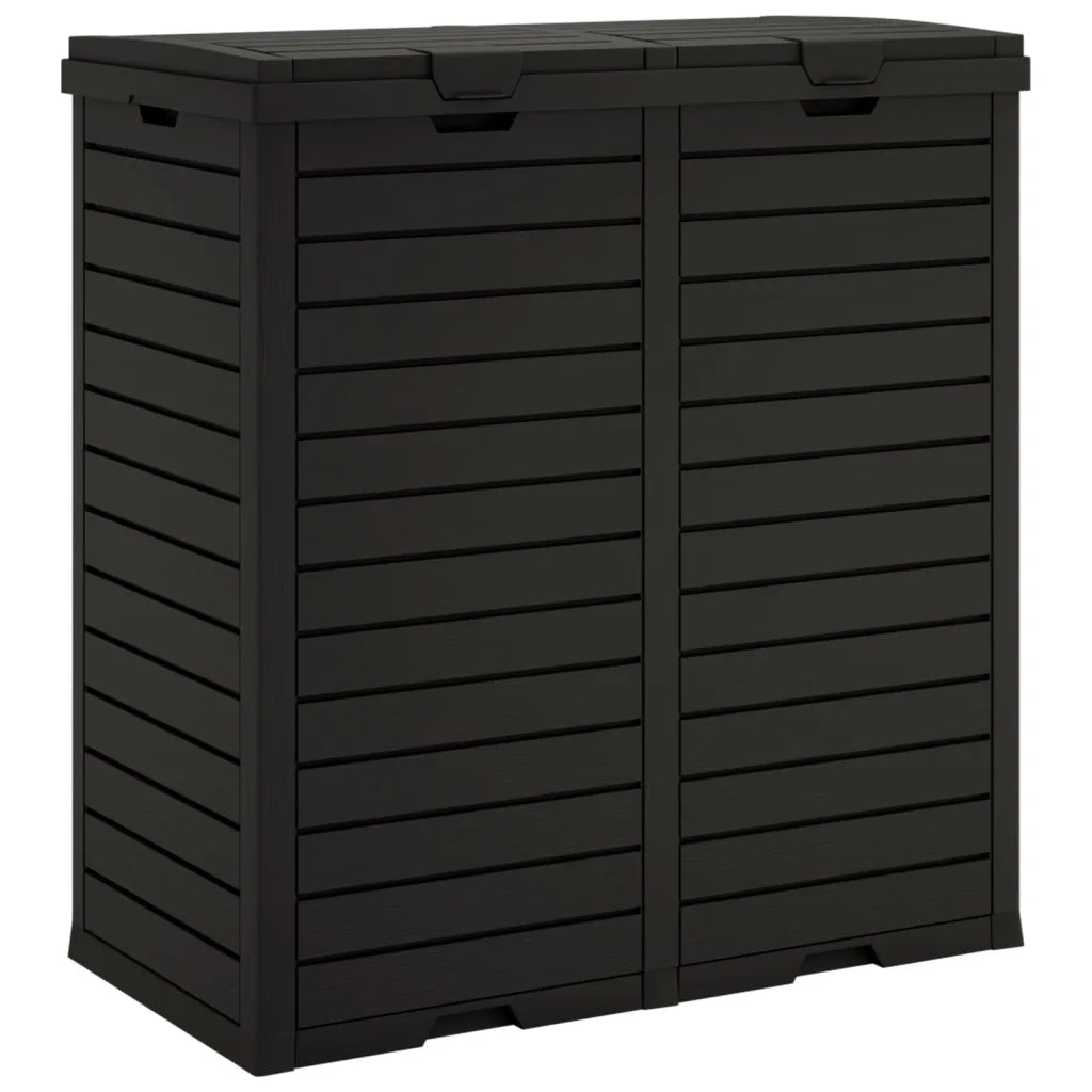 Cestino per Rifiuti da Esterno Nero 78x41x86 cm Polipropilene 364173