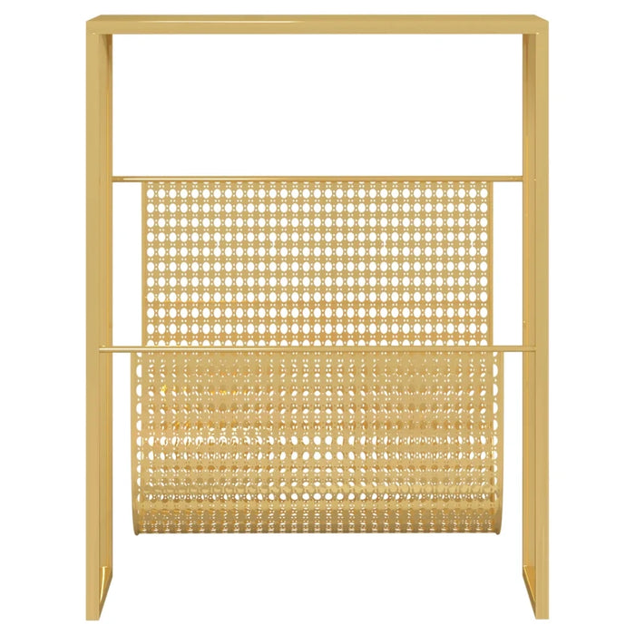 Portariviste Oro 35x15x45 cm in Acciaio 331669