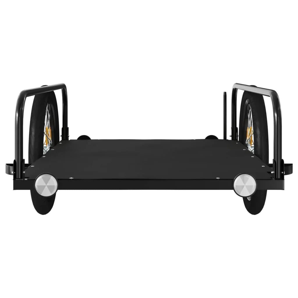 Carrello rimorchio trasporto biciclette 135 x 70 x 37 cm ferro nero 02_0044064