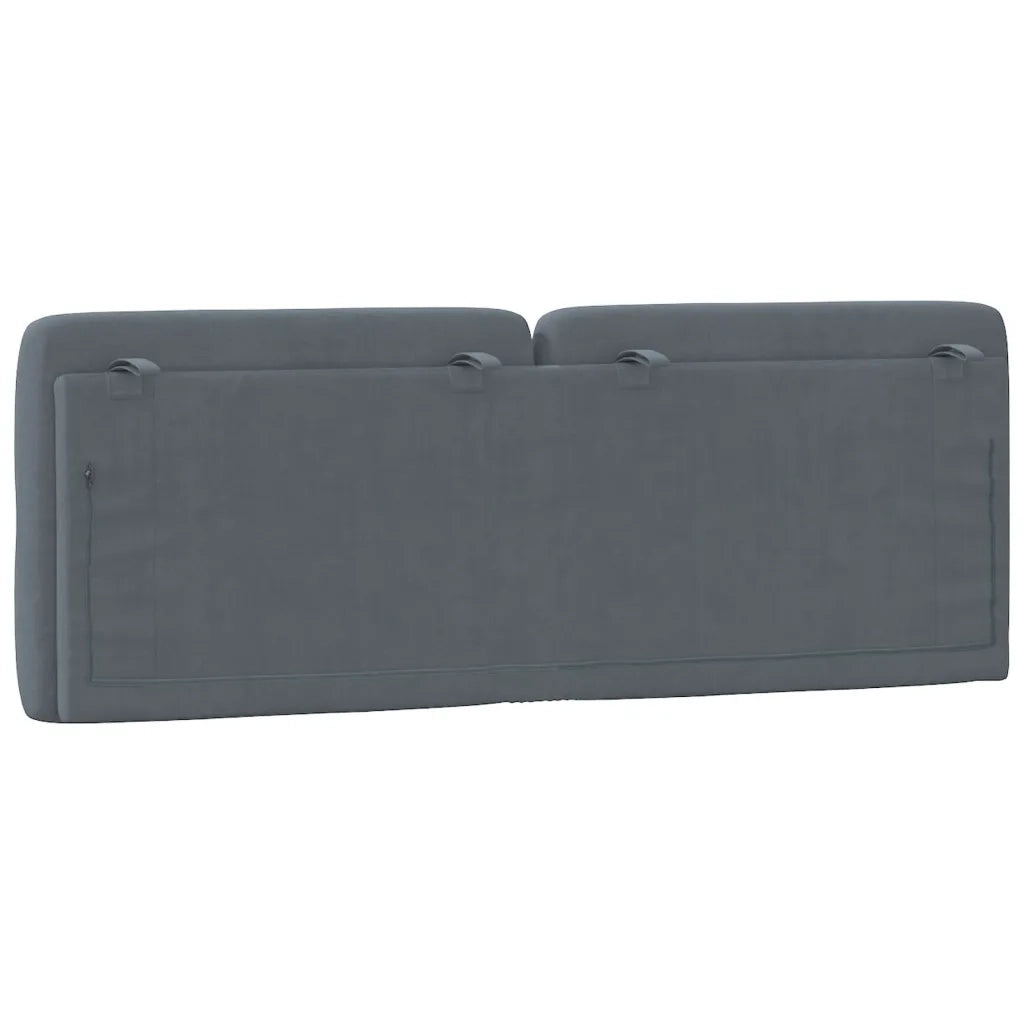 Cuscino Testiera Grigio Scuro 120 cm in Velluto CFW3819765