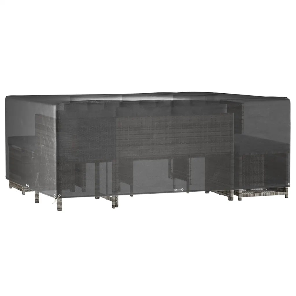 Copri Mobili Giardino | Telone per mobili da esterni 2 pz 16 Occhielli 300x250x90cm Rettangolo
