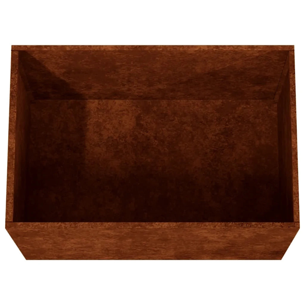 Fioriera-Vaso-Contenitore per Piante 62x47x46 cm Acciaio Corten