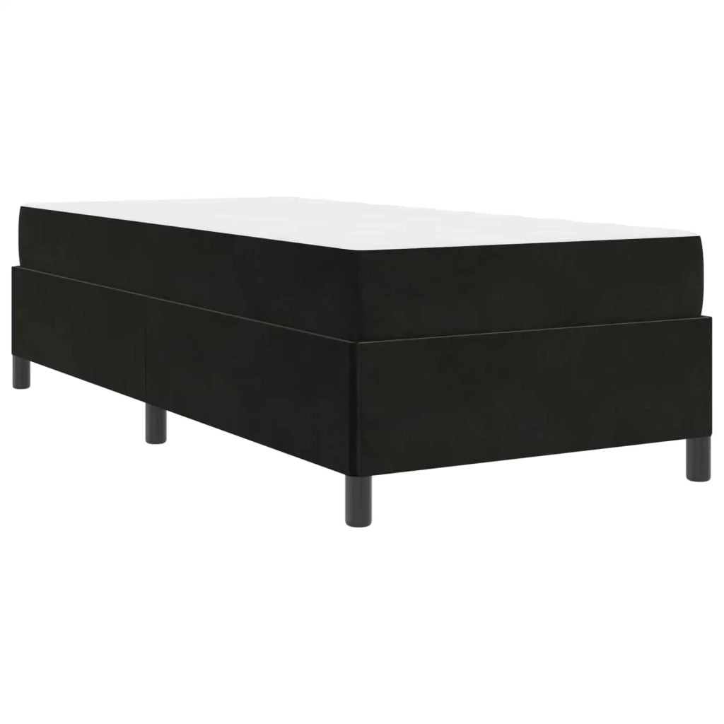 Struttura del letto con materasso Nero 90 x 200 cm Tessuto 3399038