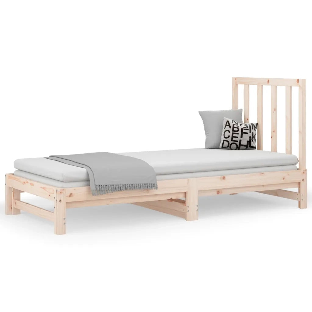 Dormeuse Estraibile 2x(90x190) cm Legno Massello di Pino 3108327
