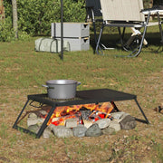 Griglia da Campeggio Pieghevole Nero 31,5 x 26,5 x 4 cm 42030067