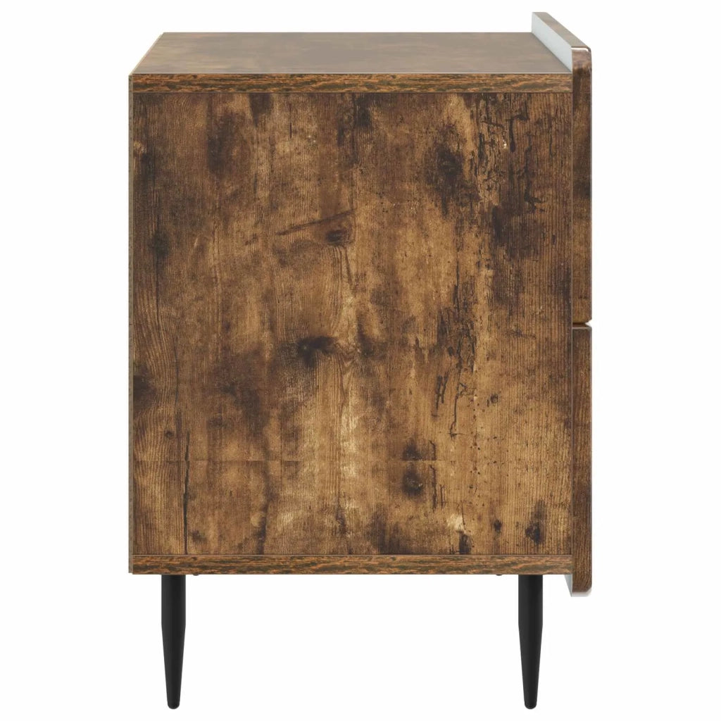 Armadio da Notte Rovere Fumo 62 x 34,5 x 49,5 cm 894320