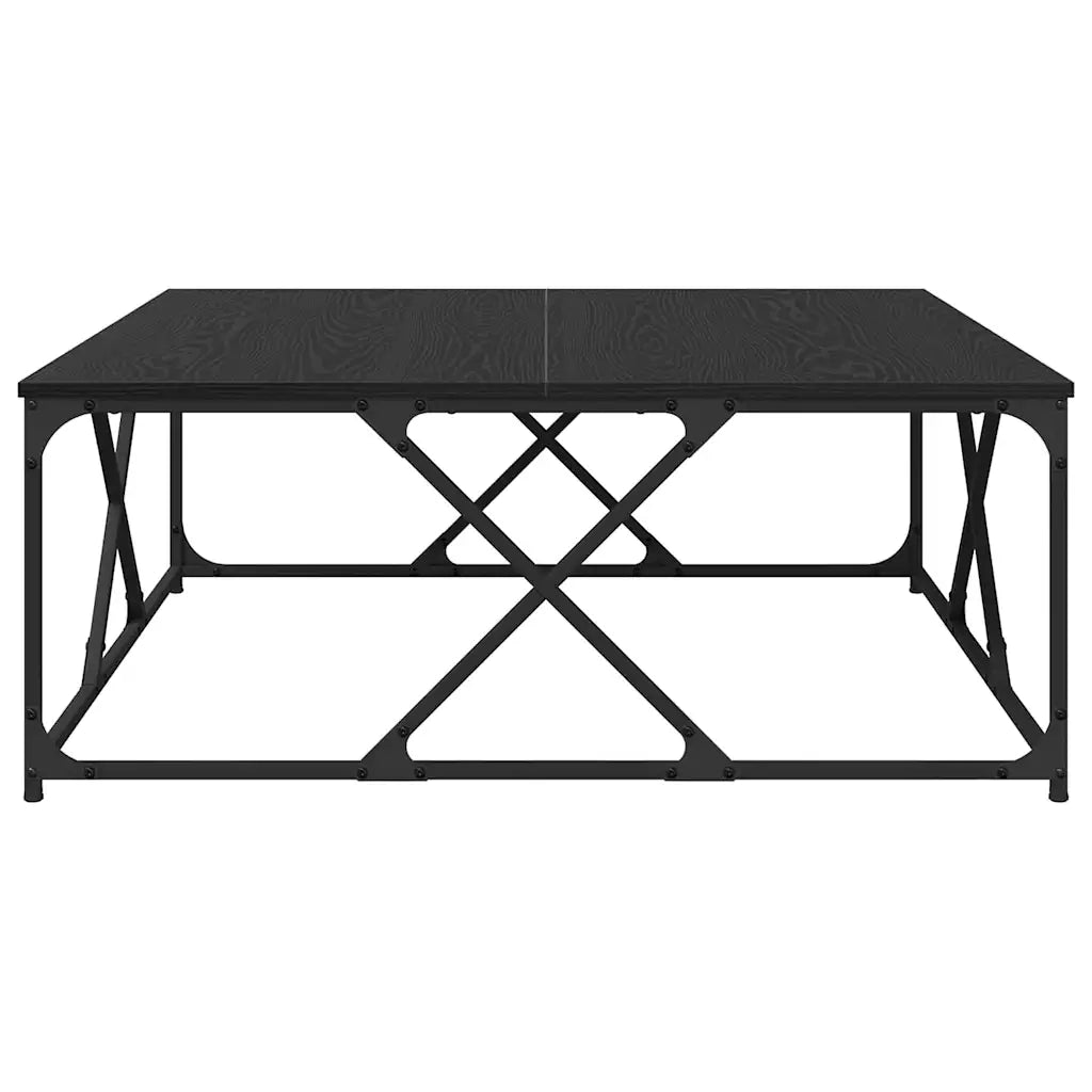 Tavolino da salotto Rovere Nero 100 x 100 x 40 cm