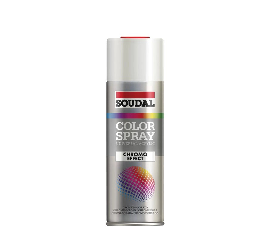 BOMBOLETTA SPRAY METALLI PREZIOSI SOUDAL 400 ml - Specchiante Argento - 6 pezzi- SOUDAL