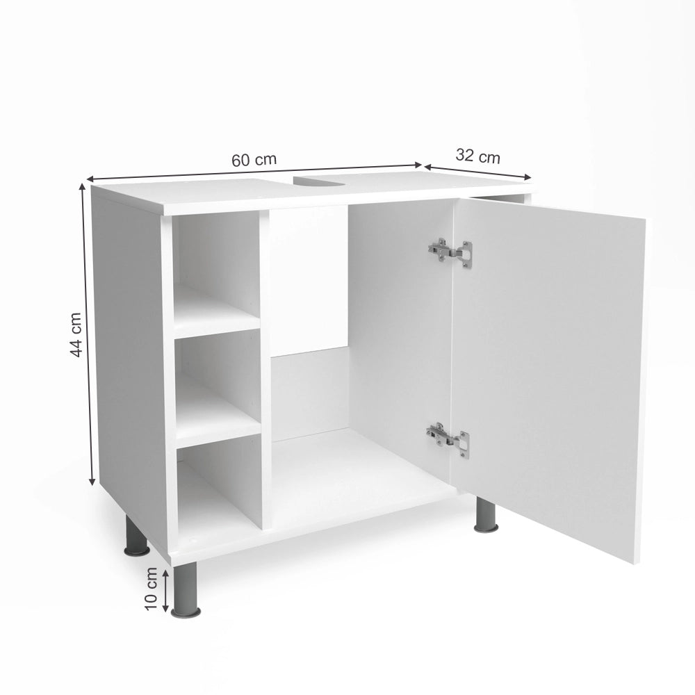 Vicco Mobile sottolavabo per bagno Bianco 60 x 54 cm