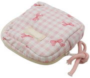 Borsa di Stoccaggio Pieghevole per Frazioni - Tasca per Frazioni Femminili - Dimensioni 11x11x4,5 cm - Adatto per 8-12 Frazioni - Portatile - Tessuto di Lusso con Ricamo - Tasca per Frazioni