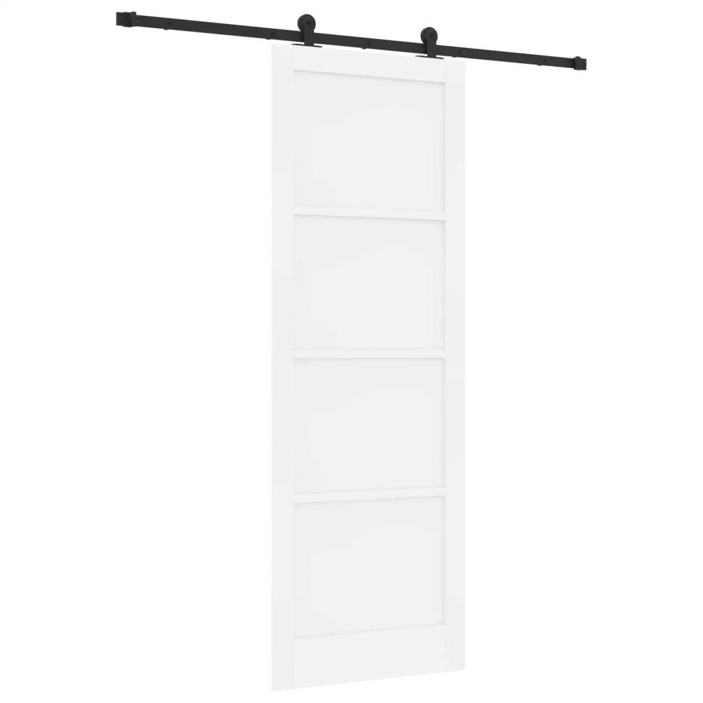 Porta scorrevole Bianco e Nero 83 x 232 cm
