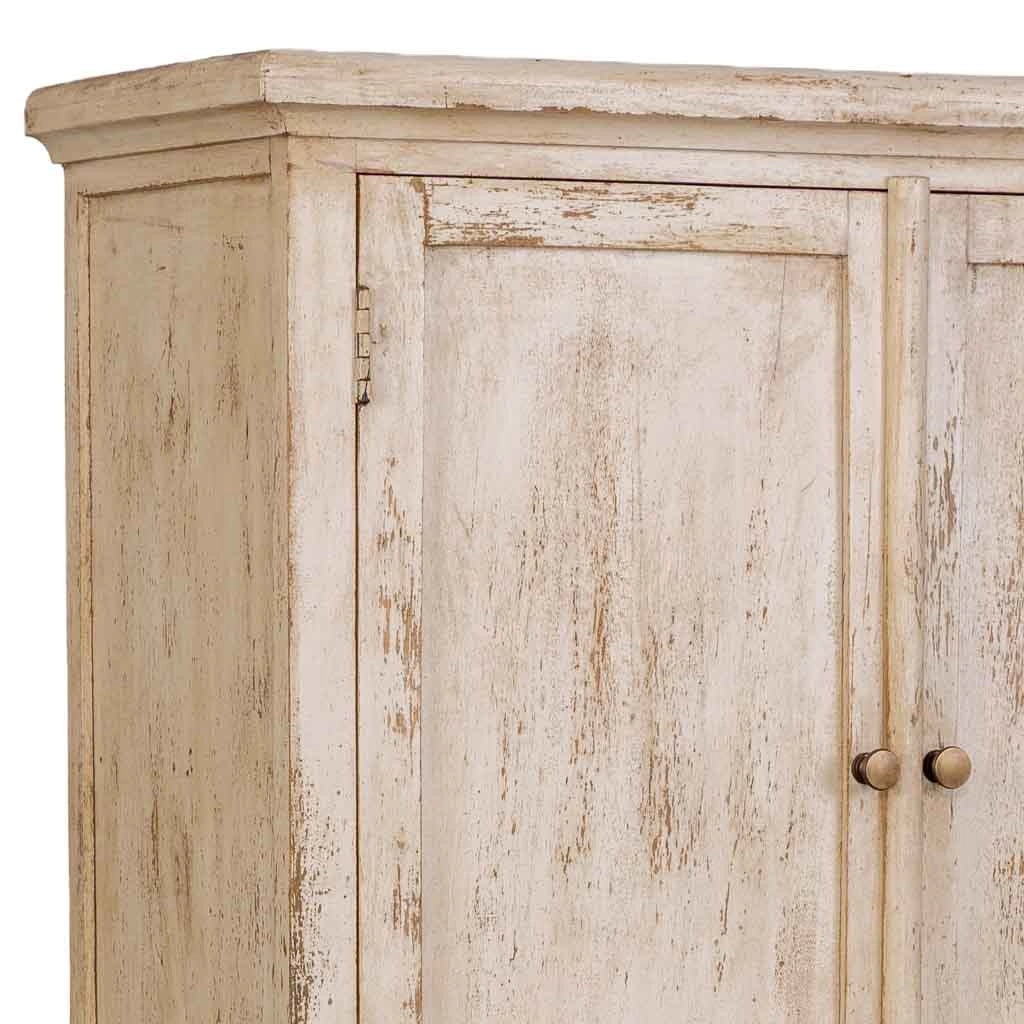 Armadio in legno beige fatto a mano 85x40x180h cm
