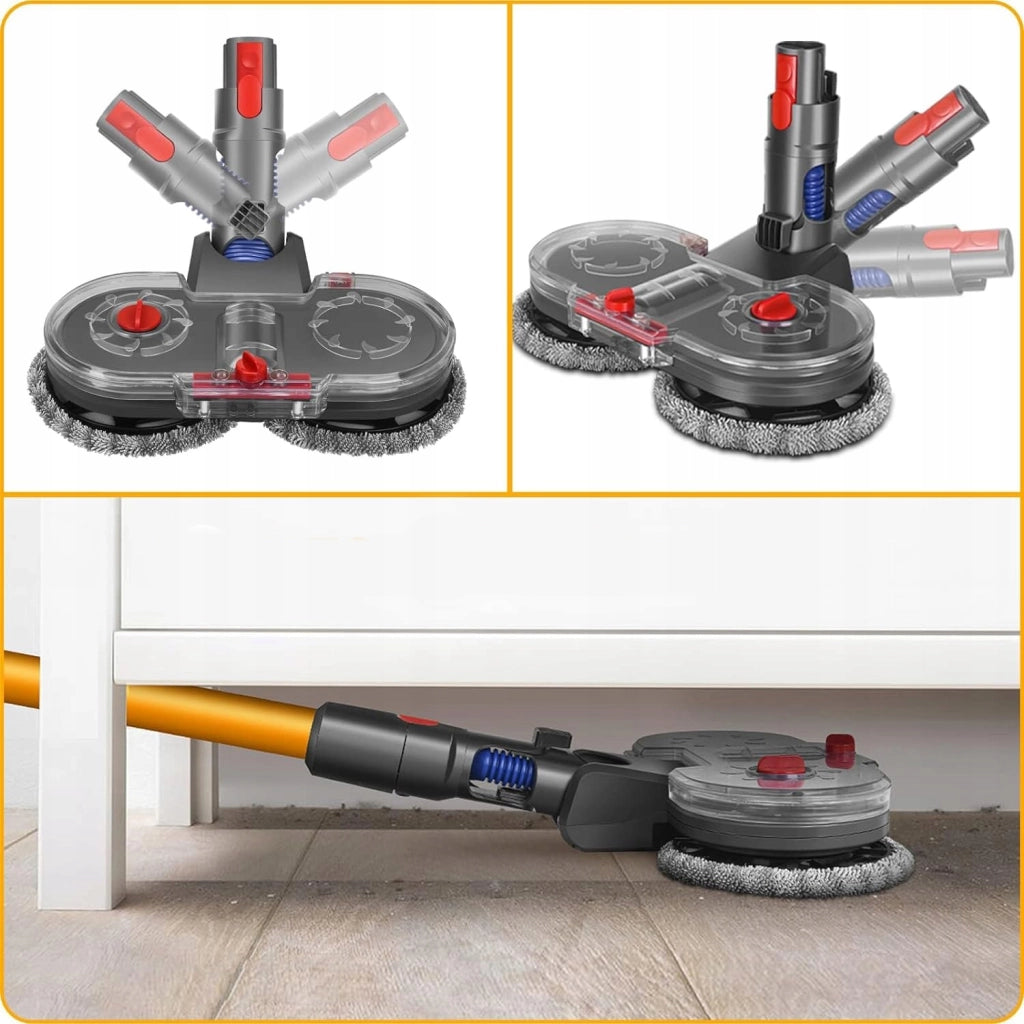 Spazzola Mop per Aspirapolvere compatibile con Dyson V7 V8 V10 V11 V15 – Multifunzionale, 160 RPM, 2 Panni Lavabili