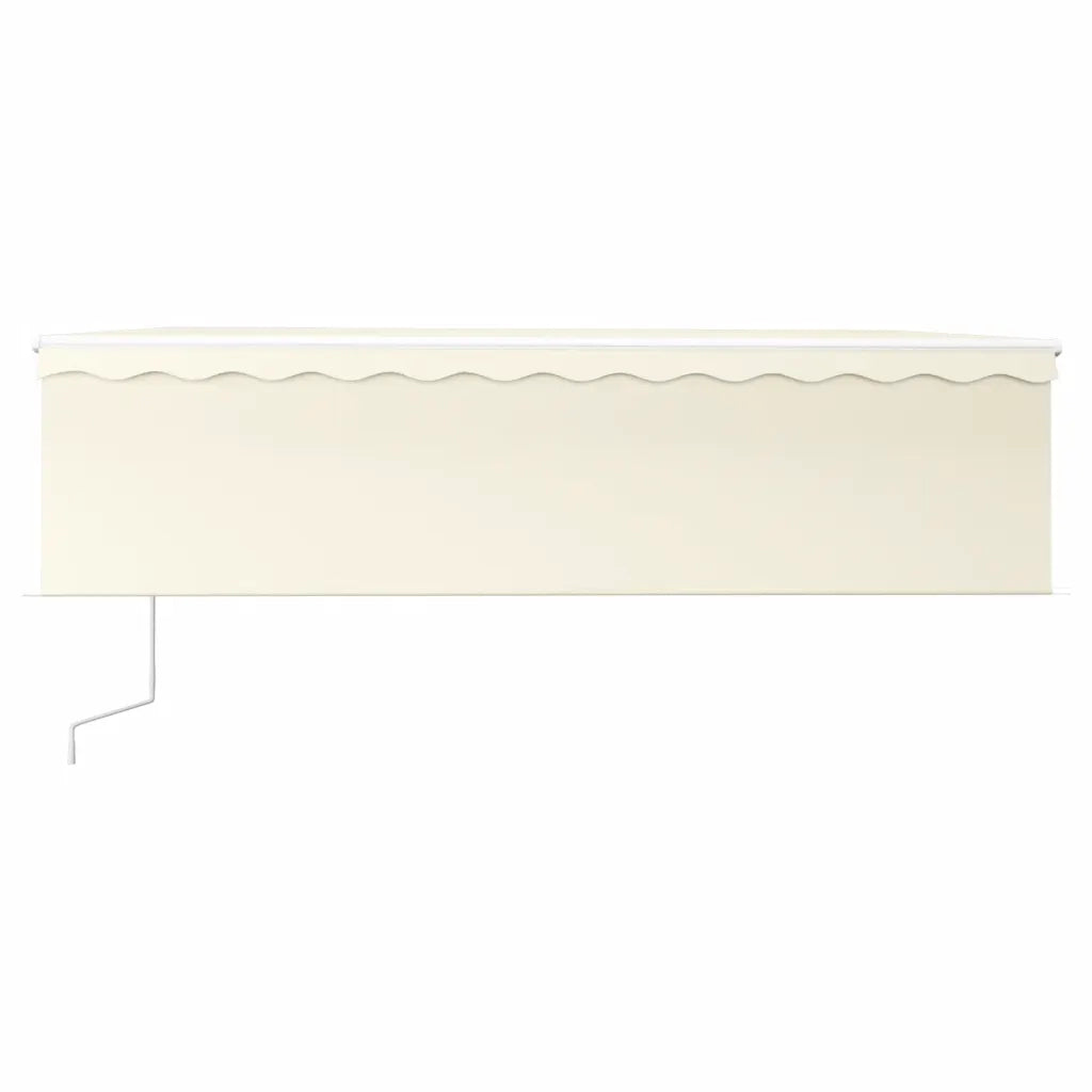 Tenda Automatica con Parasole Sensore Vento e LED 5x3 m Crema 3069352