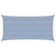 Vela Parasole | Telo Ombra | Vela da ombra solare Blu e Bianco 6 x 3 m