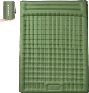 Matrimoniale campeggiatrice ultralight, materasso gonfiabile da 1/2 persona con pompa a pedale, cuscino integrato, tasca di stoccaggio, materasso per campeggio e camminata