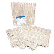 Trade Shop - Set 4 Pz Piastrella Eva Effetto Parquet 60x60cm Tappeto Puzzle Tappetino 194692 -