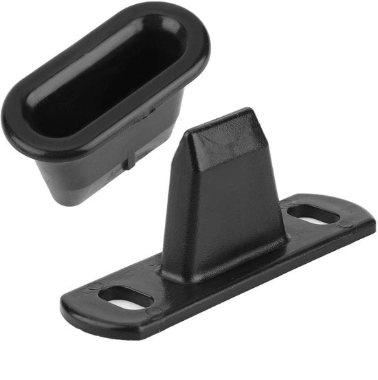Set di posizionamento per porte scorrevoli in plastica di alta qualità - Posizionamento facile da installare - Resistente ai graffi - Duraturo - Numero di articolo OEM 904637/904645 - Piastra di chiusura per porte