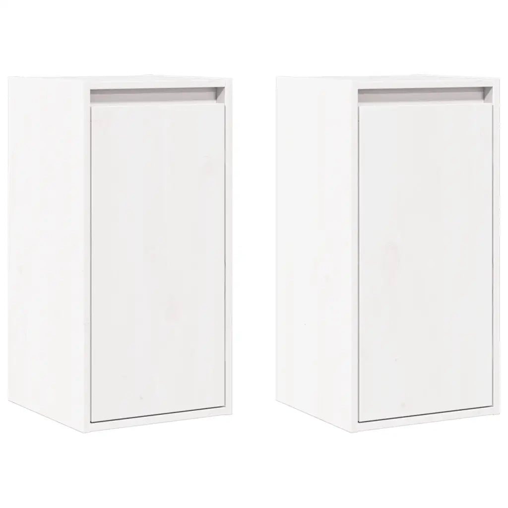Pensili 2 pz Bianchi 30x30x60 cm in Legno Massello di Pino cod mxl 33035