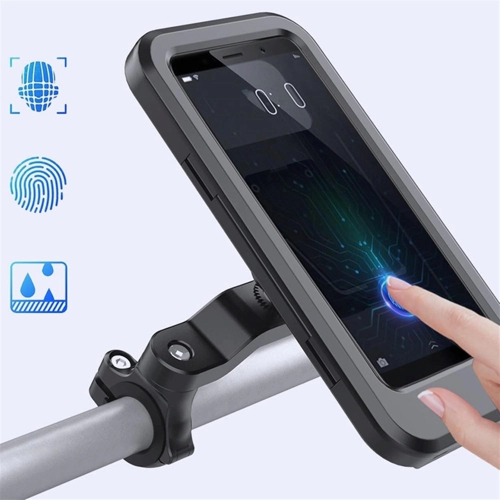 Trade Shop - Custodia Porta Smartphone Bici Rotazione 360° Supporto Regolabile Staffa Impermeabile Le-385 -