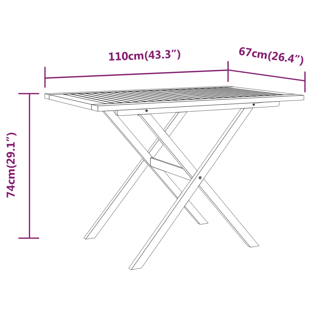 Set da Pranzo per Giardino 3 pz | Set Salotto da Giardino con Cuscini Beige